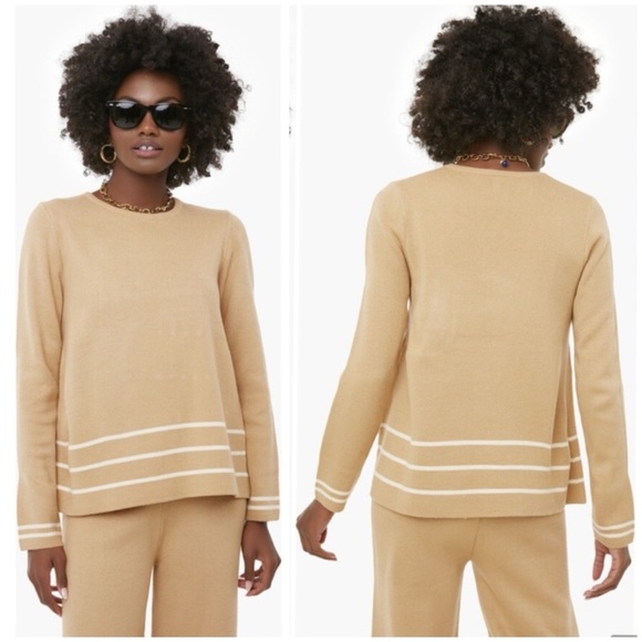 Tuckernuck Sweaters - TUCKERNUCK Camel Beige Olympia Knit Crewneck Sweater SZ M